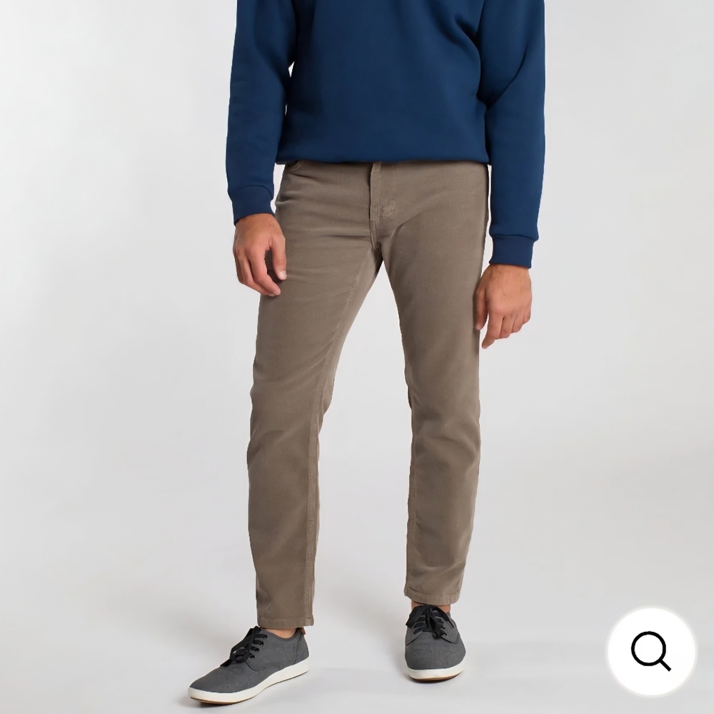 Men's Corduroy Pants in Tan